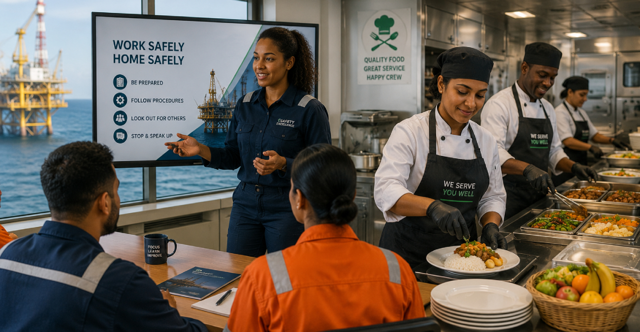 Training and offshore catering services in Suriname